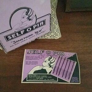 Art Deco Flapper Hair Pins Antique Original NWT